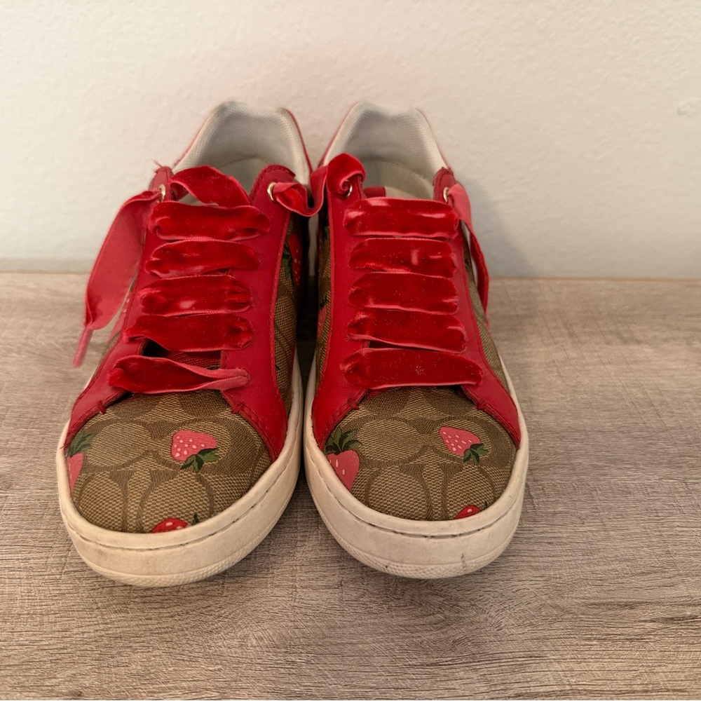 Coach Red and Brown Women's Sneakers